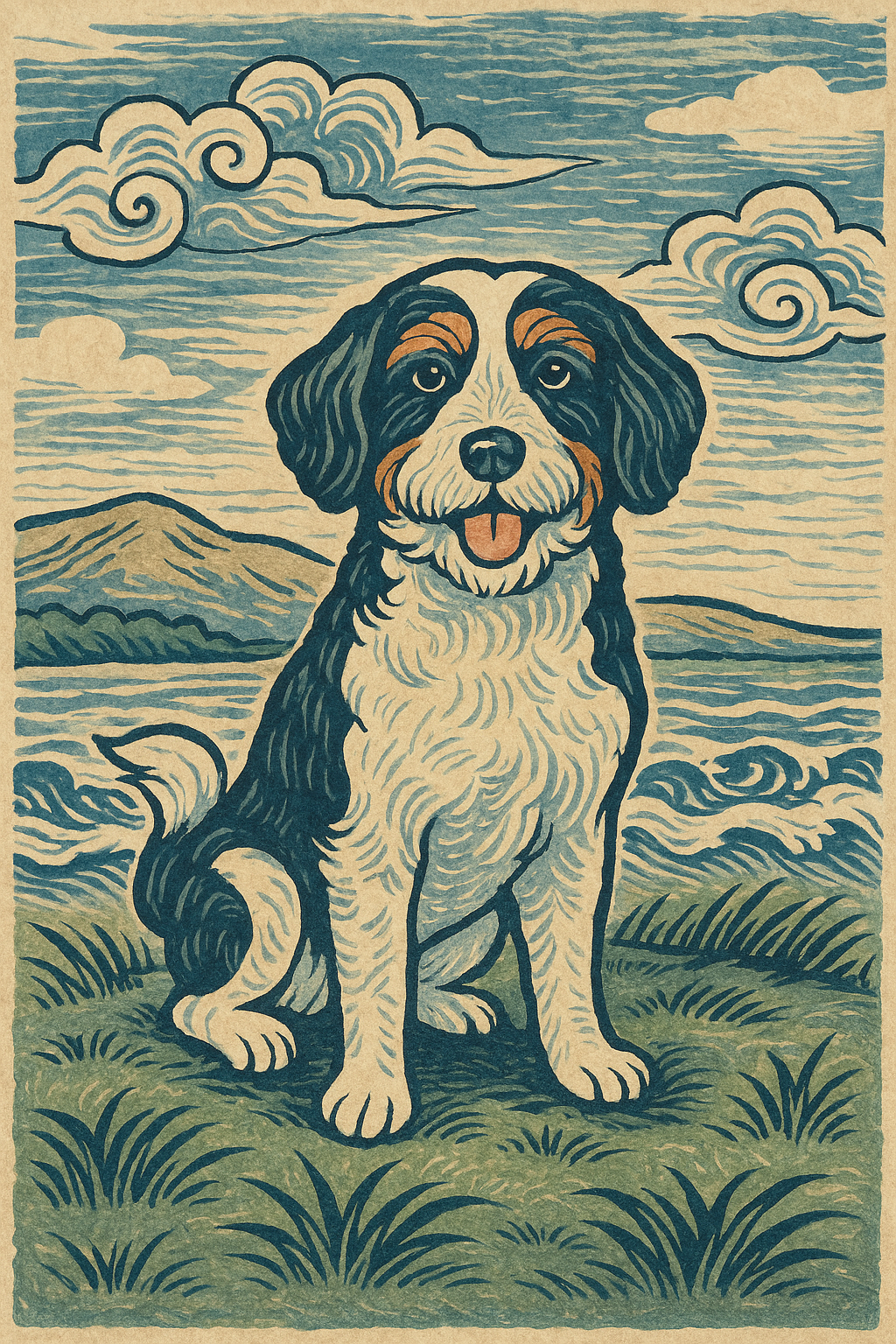 The Great Wave Pup